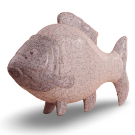 Fish Eggshell Sculpture