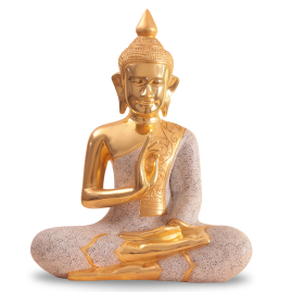 Seated Buddha Gold Leaf 24K
